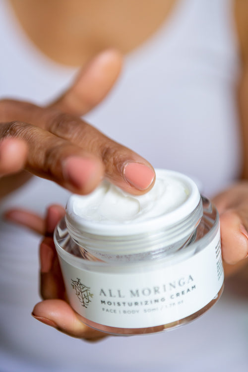 All Natural Moringa Face Cream – Lightweight Moisturizer for Sensitive