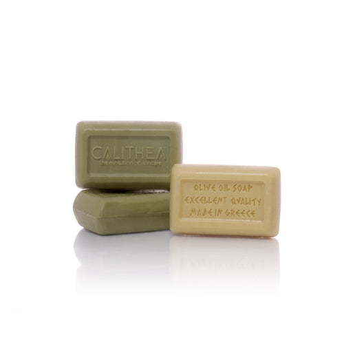 Calithea 3 Pack 100% Organic Olive Oil Soap w/ Shea Butter & Oatmeal